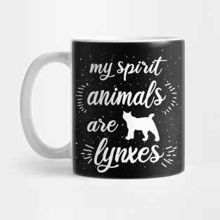 Lynx spirit animal saying bobcat wildcat Mug